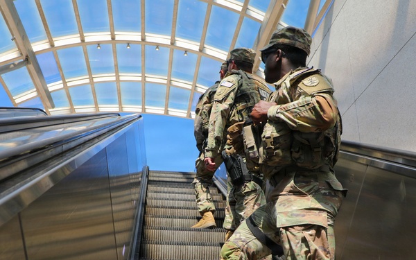North Dakota Guardsmen Presence Patrol on U Street