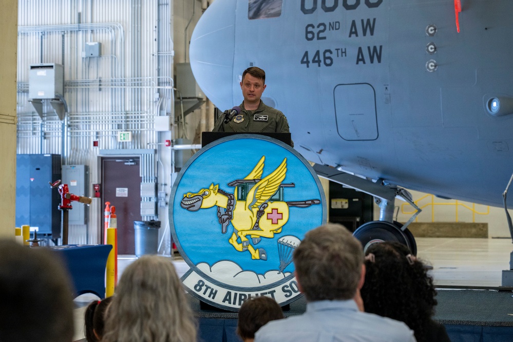 8th Airlift Squadron change of command
