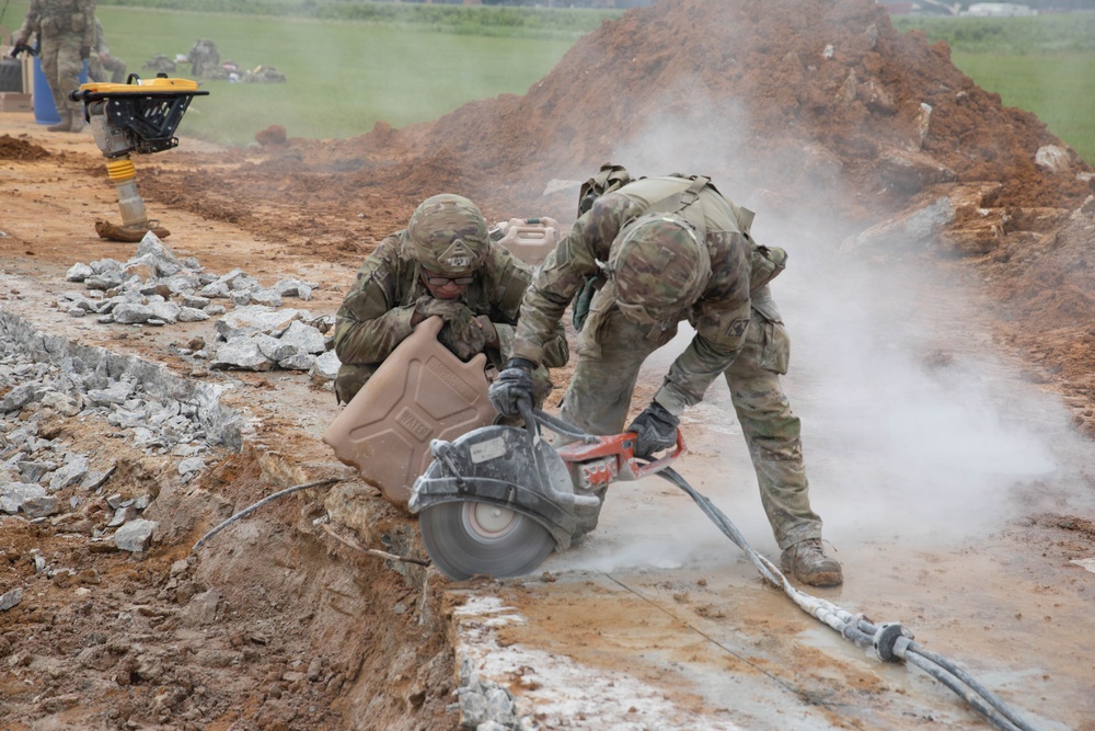 20th Engineer Brigade conducts Rapid Airfield Damage Repair