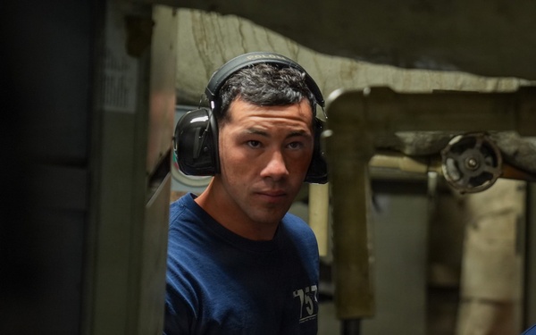 USCGC Midgett Crew Conducts Engineering Casualty Drills