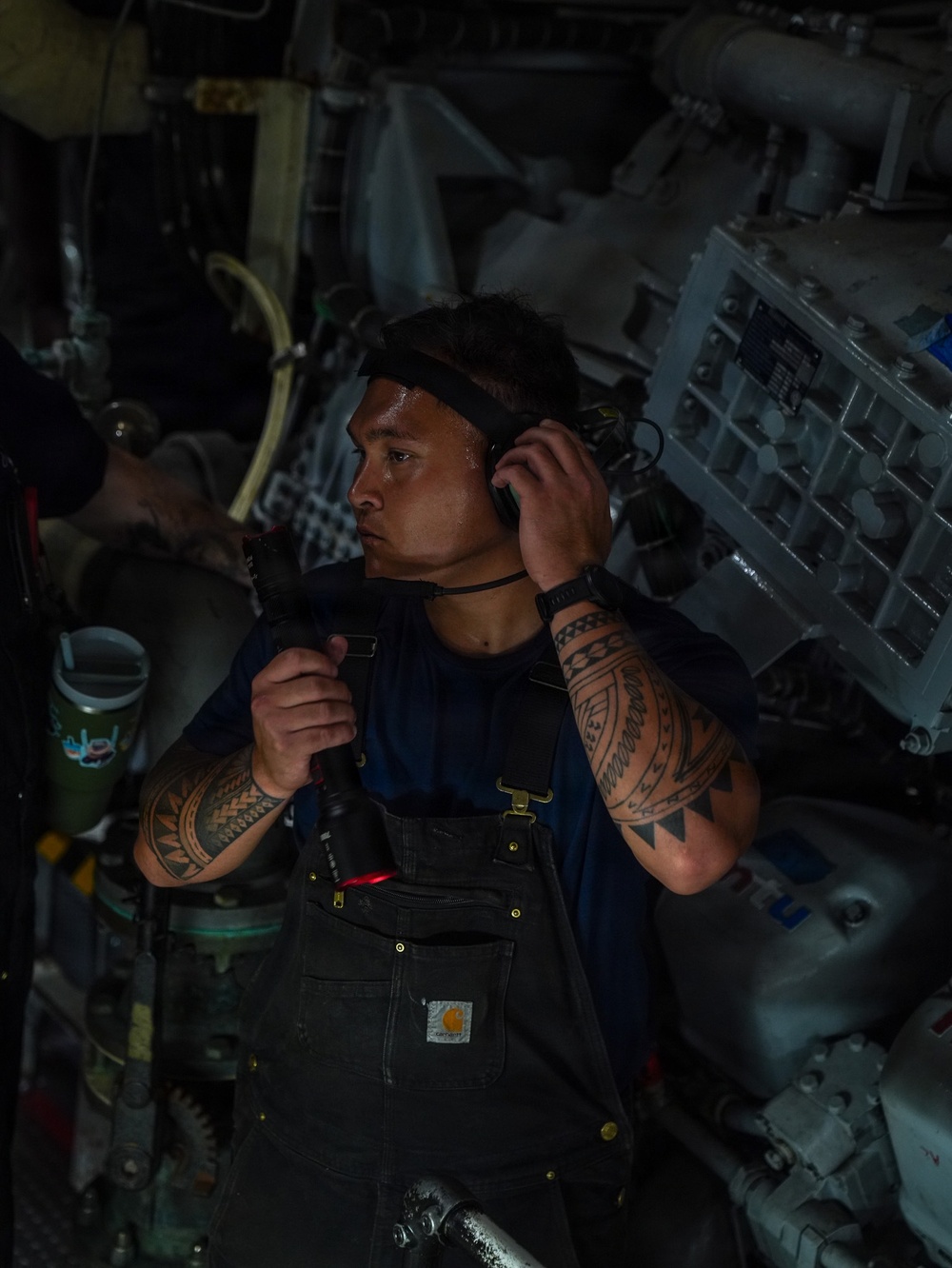 USCGC Midgett Crew Conducts Engineering Casualty Drills