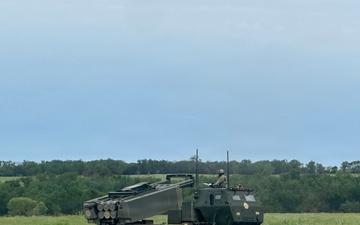 Kansas Rockets and AvMC Demonstrate Fire Direction on the Move in Under Six Weeks