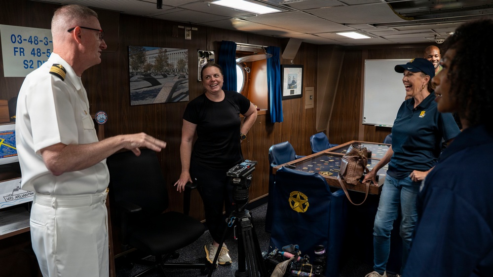 USS Arlington (LPD 24) Commanding Officer Media Interview