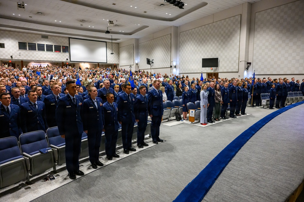 Gen. Ken Wilsbach Reviews and Addresses OTS Class 26-12 at Maxwell AFB