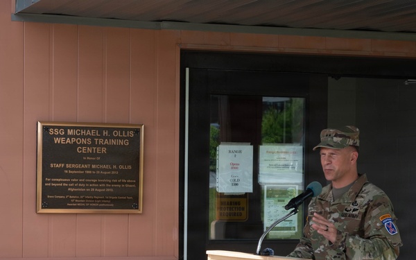 SSG Michael H. Ollis Weapon Training Center Rememorialization