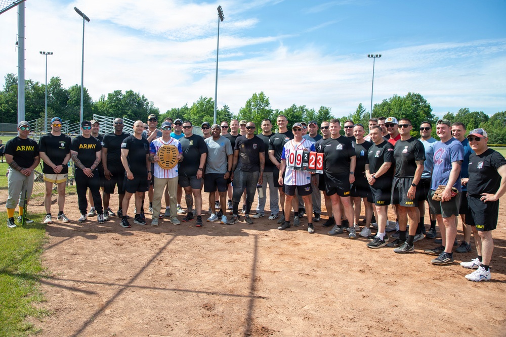 Mountainfest Commanders vs. command Sgt. Maj.'s softball