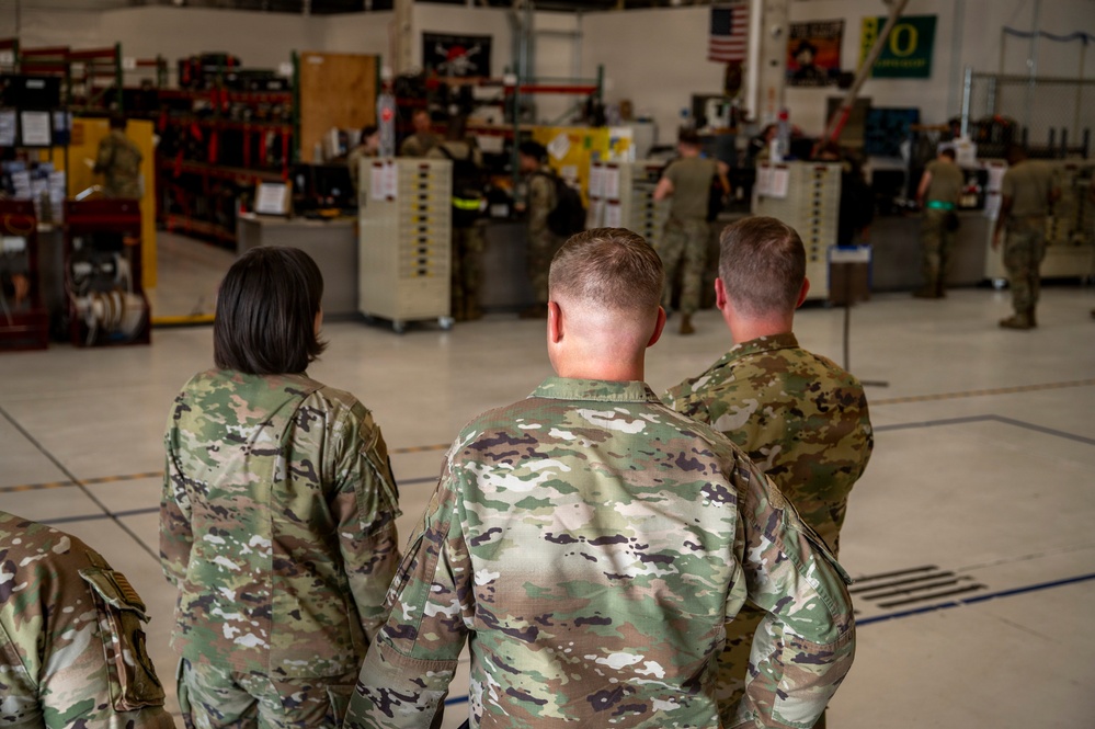 Mission Profile: Wing leadership joins maintainers on the flightline during MXG immersion