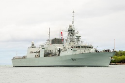 Royal Canadian Navy Halifax-class frigate HMCS Ottawa (FFH 341) arrives at Joint Base Pearl Harbor-Hickam to participate in Exercise Rim of the Pacific 2026, June 23, 2026.