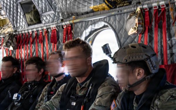 1st SFG(A) Green Berets conduct Helocast