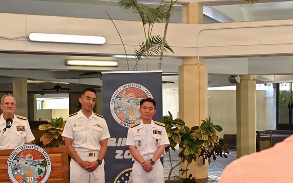 JMSDF leaders attend RIMPAC 2026 opening press conference