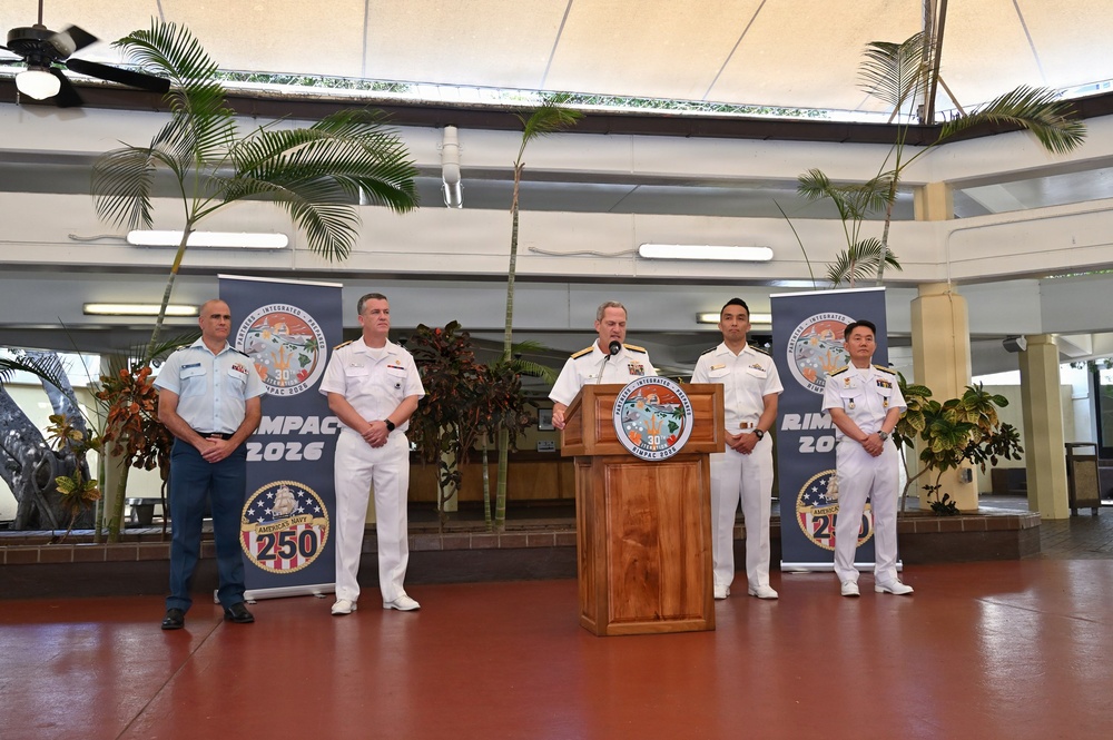 JMSDF leaders participate in RIMPAC 2026 opening press conference