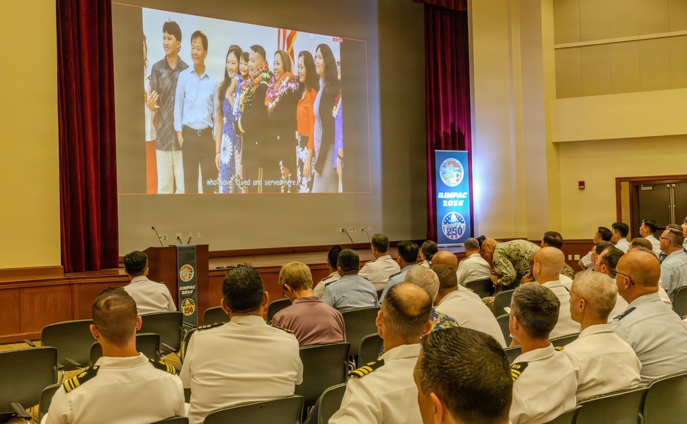 Multinational maritime leaders attend opening briefs for RIMPAC 2026