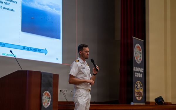 Multinational Maritime Leaders Attend Opening Briefs for RIMPAC 2026