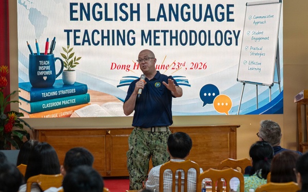 Pacific Partnership 2026 Conduct Cultural Exchange Events at Phan Đình Phùng High School in Quang Tri, Vietnam,