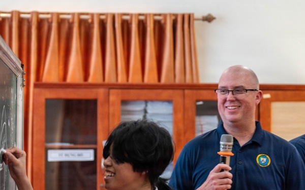 Pacific Partnership 2026 Conduct Cultural Exchange Events at Phan Đình Phùng High School in Quang Tri, Vietnam,