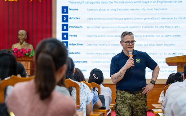 Pacific Partnership 2026 Conduct Cultural Exchange Events at Phan Đình Phùng High School in Quang Tri, Vietnam,