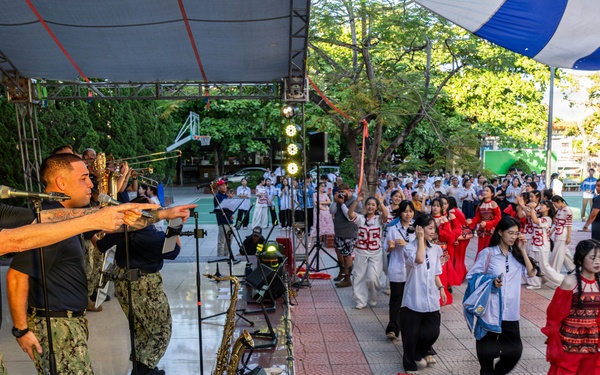 Pacific Partnership 2026 Conduct Cultural Exchange Events at Phan Đình Phùng High School in Quang Tri, Vietnam,