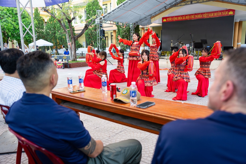 Pacific Partnership 2026 Conduct Cultural Exchange Events at Phan Đình Phùng High School in Quang Tri, Vietnam,