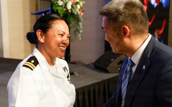 Acting Secretary of the Navy Hung Cao Awards Pacific Partnership 2026 Sailors During All-Hands Call