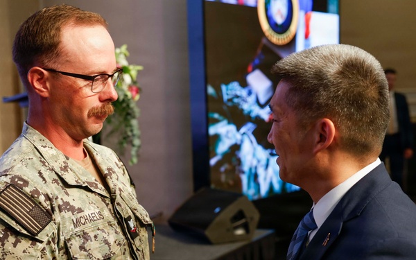 Acting Secretary of the Navy Hung Cao Awards Pacific Partnership 2026 Sailors During All-Hands Call