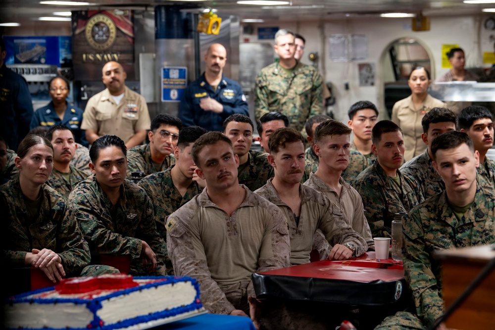 USS Boxer Celebrates 128th Hospital Corpsman Birthday