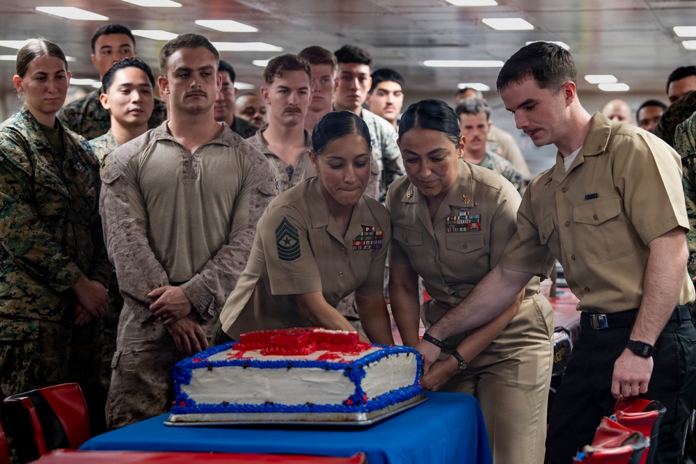 USS Boxer Celebrates 128th Hospital Corpsman Birthday