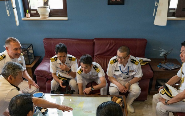 Naval Station Rota commanding officer meets with JMSDF members
