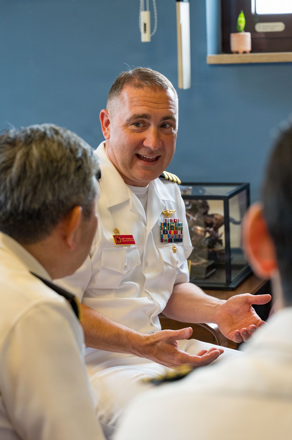 Naval Station Rota commanding officer meets with JMSDF members