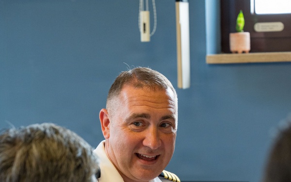 Naval Station Rota commanding officer meets with JMSDF members