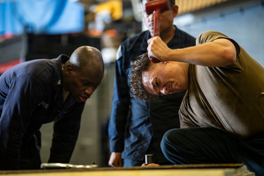 Boxer Sailors, 11th MEU Marines Conduct Daily Operations