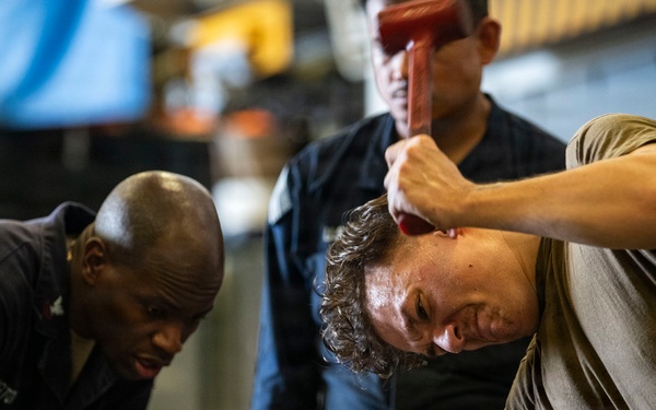 Boxer Sailors, 11th MEU Marines Conduct Daily Operations