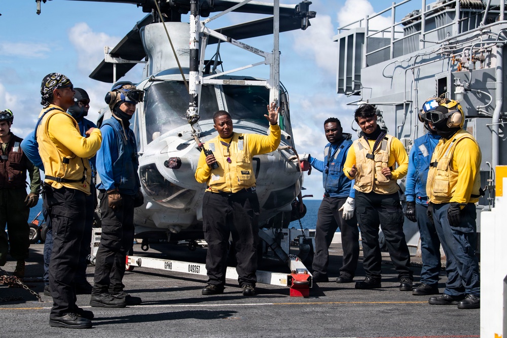 Boxer Sailors, 11th MEU Marines Conduct Daily Operations