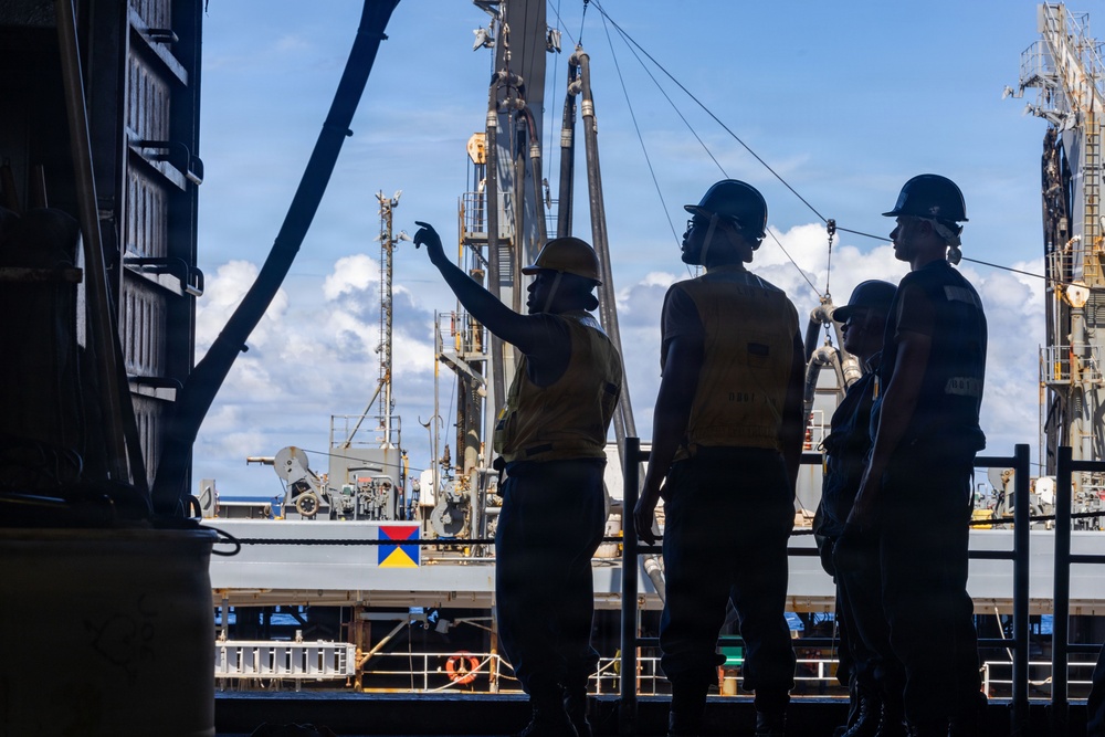 USS Boxer Conducts RAS with USNS Henry J. Kaiser