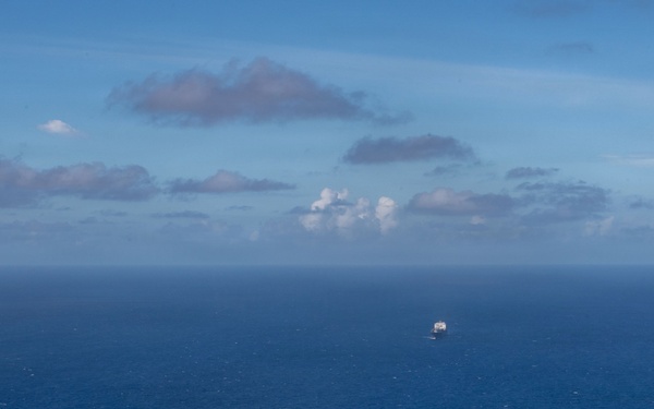 USS Boxer, USS Portland, USNS John L. Canley and USNS Pililaau sail in formation