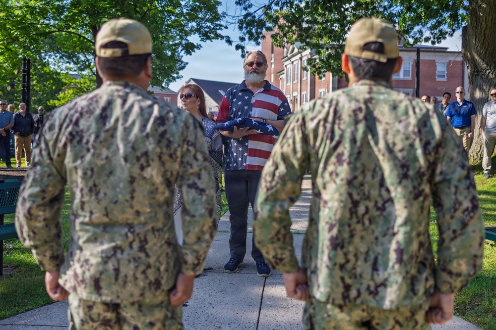 PNSY Retirement Flag Flying Ceremony for Eric Cupp