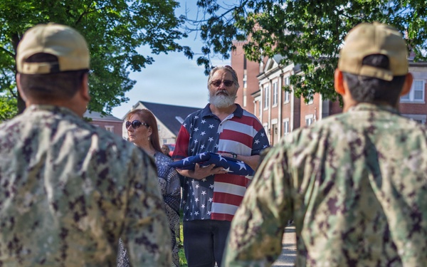 PNSY Retirement Flag Flying Ceremony for Eric Cupp