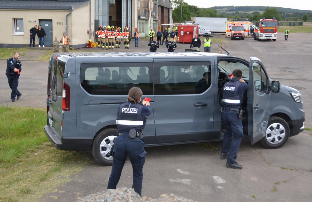 USAG Rheinland-Pfalz, German first responders train for joint emergency response