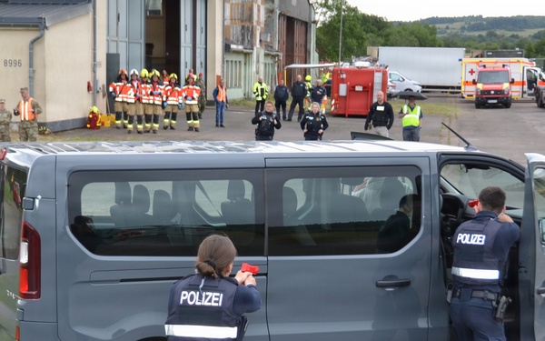 USAG Rheinland-Pfalz, German first responders train for joint emergency response