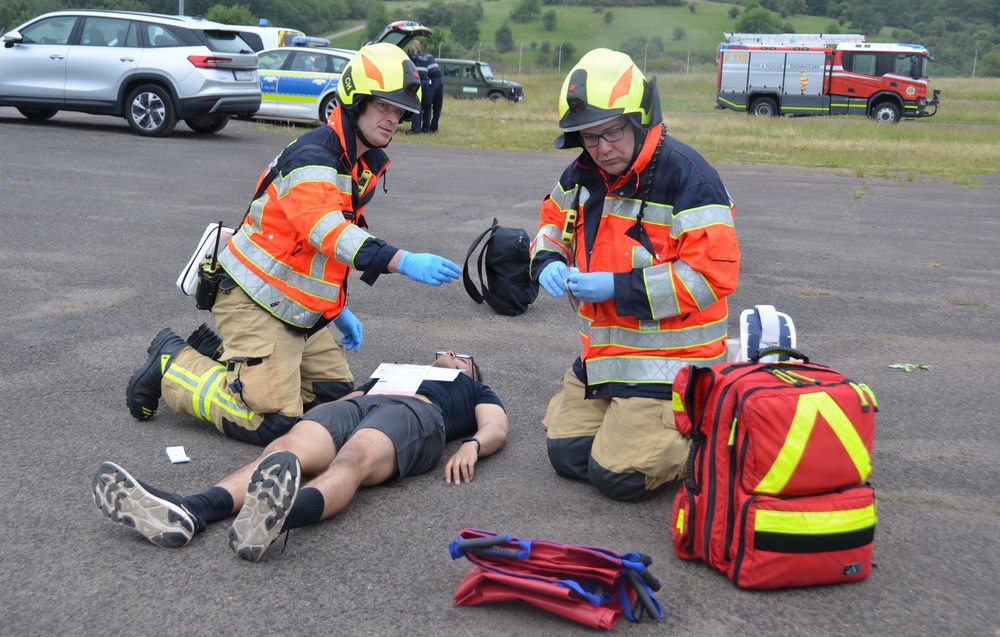 USAG Rheinland-Pfalz, German first responders train for joint emergency response