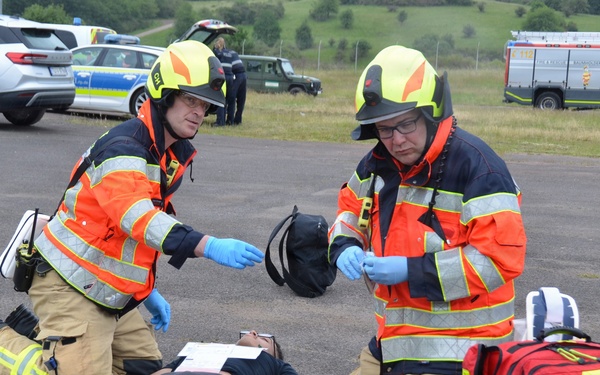 USAG Rheinland-Pfalz, German first responders train for joint emergency response