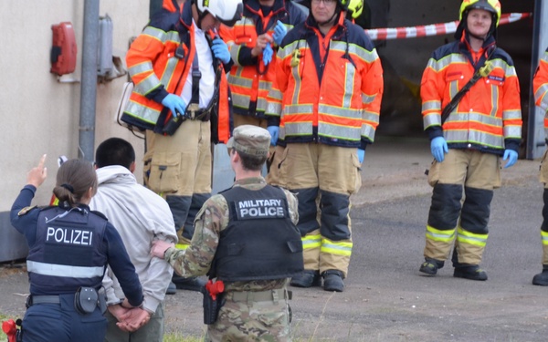 USAG Rheinland-Pfalz, German first responders train for joint emergency response