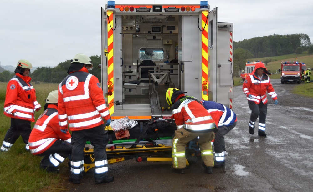 USAG Rheinland-Pfalz, German first responders train for joint emergency response