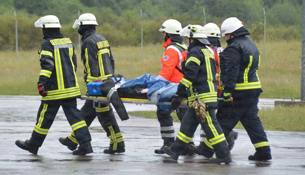 USAG Rheinland-Pfalz, German first responders train for joint emergency response