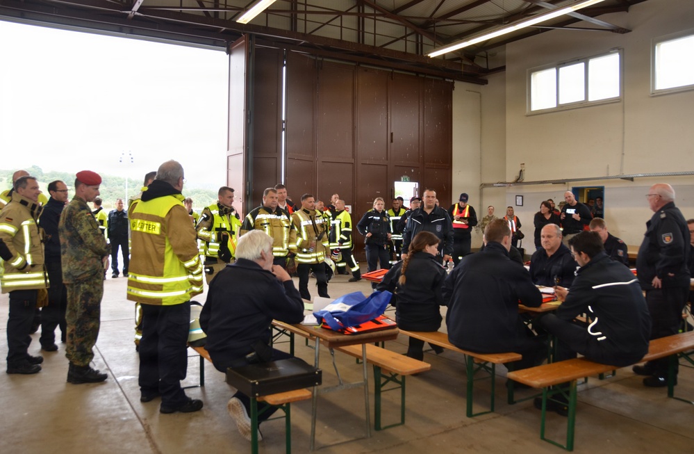 USAG Rheinland-Pfalz, German first responders train for joint emergency response