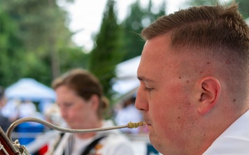 Naval Quintet plays reception250