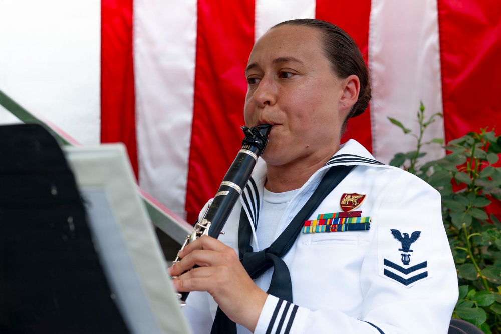 Naval Quintet plays reception250