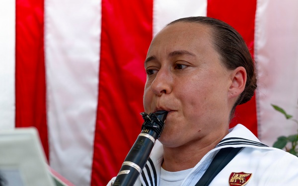 Naval Quintet plays reception250