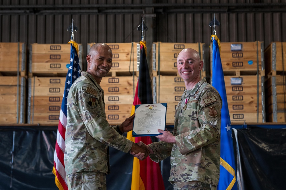 Lt. Col. Fecke takes command of the 52nd Civil Engineer Squadron