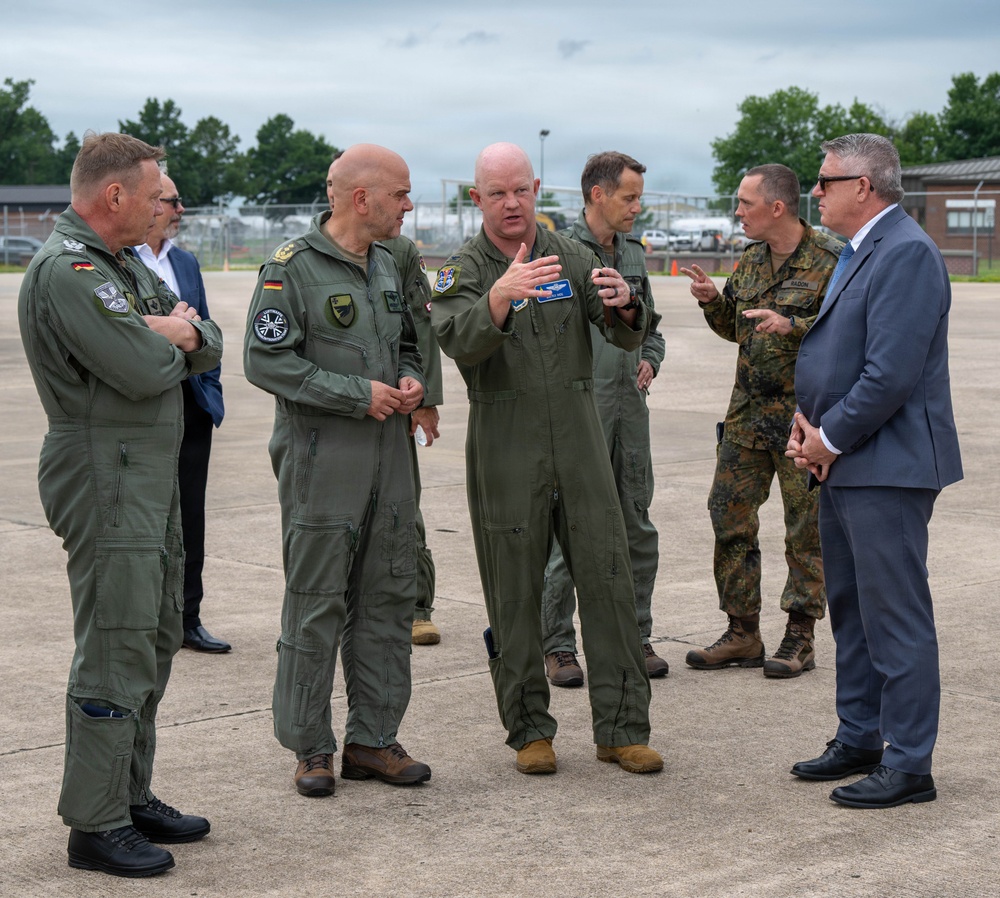 Strengthening Alliances: German and U.S. Air Force Leaders Meet at Ebbing