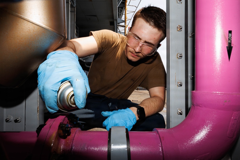 George H.W. Bush Conducts Maintenance